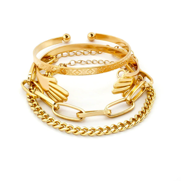 Wholesale Alloy Geometric Spiral Twist Metal Bracelet With Rhinestones And Electroplating For Women