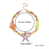 Wholesale Alloy Geometric Starfish Necklace And Earring Set Electroplated Women's Casual Accessories