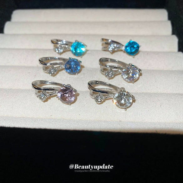 Wholesale Alloy Geometric Style Diamond Ear Clips For Women