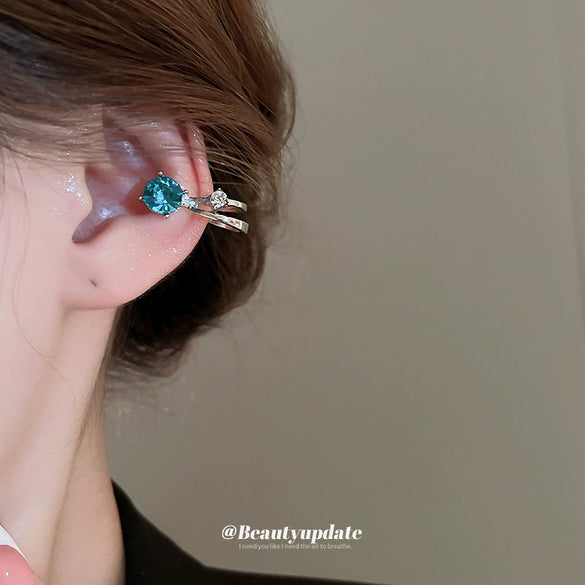 Wholesale Alloy Geometric Style Diamond Ear Clips For Women