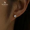 Wholesale Alloy Geometric Style Electroplated Fourclaw Single Zircon Earrings For Women