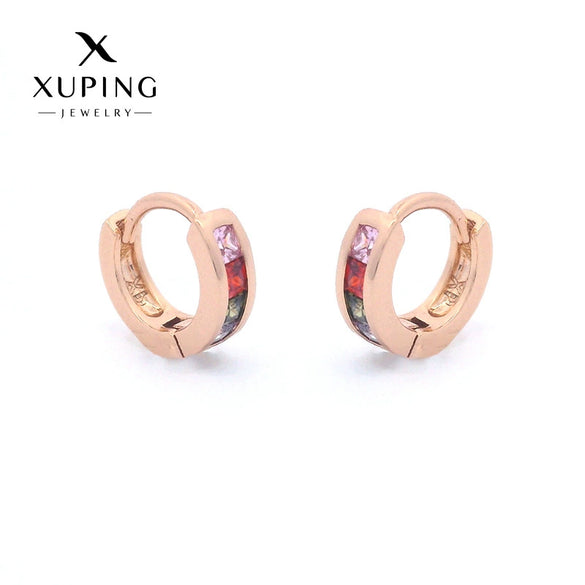 Wholesale Alloy Geometric Style Electroplated 18K Gold Light Luxury Earrings For Women