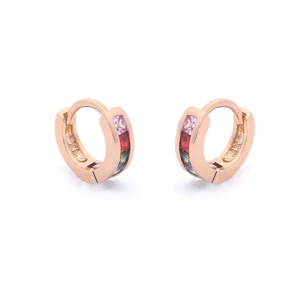 Wholesale Alloy Geometric Style Electroplated 18K Gold Light Luxury Earrings For Women