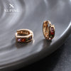 Wholesale Alloy Geometric Style Electroplated 18K Gold Light Luxury Earrings For Women