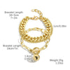 Wholesale Alloy Geometric Style Electroplated Multilayer Women's Bracelet