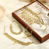 Wholesale Alloy Geometric Style Electroplated Multilayer Women's Bracelet