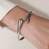 Wholesale Alloy Geometric Style Electroplating Unisex Spring Open Bracelet