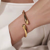 Wholesale Alloy Geometric Style Electroplating Unisex Spring Open Bracelet