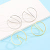 Wholesale Alloy Geometric Three Dimensional Horseshoe Ear Bone Clip For Women Electroplated Design
