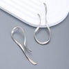 Wholesale Alloy Geometric Twisted Asymmetric Lineshaped Retro Earrings For Women With Electroplating