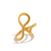 Wholesale Alloy Geometric U Shape Electroplated Ring For Women
