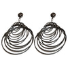 Wholesale Alloy Geometric Wind Circle Earrings With High Sense And Electroplating Design For Women