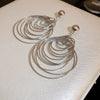Wholesale Alloy Geometric Wind Circle Earrings With High Sense And Electroplating Design For Women