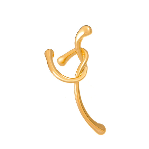 Wholesale Alloy Geometric Women's Electroplated Knotted Ear Clips