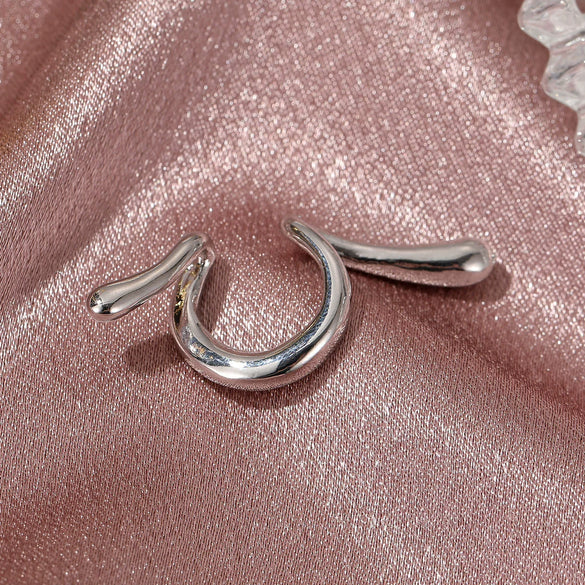 Wholesale Alloy Geometric Women's Electroplated Knotted Ear Clips