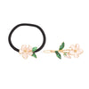Wholesale Alloy Gold Inlaid Natural Flower Style Women's Hair Accessories Hair Band Hair Clip Side Clip With Pear Flower Design