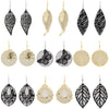 Wholesale Alloy Gold Plated Geometric Leaf Frosted Earrings For Women Simple Retro Style