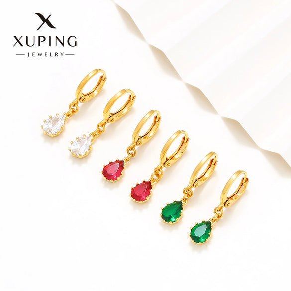 Wholesale Alloy Gold Plated Retro Drop Shape Earrings For Women