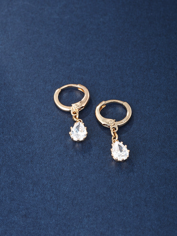 Wholesale Alloy Gold Plated Retro Drop Shape Earrings For Women