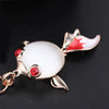Wholesale Alloy Goldfish Pendant Necklace With O Chain Vintage Style Electroplated