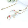 Wholesale Alloy Goldfish Pendant Necklace With O Chain Vintage Style Electroplated