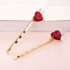 Wholesale Alloy Goldplated Geometric Crystal Hairpin For Women