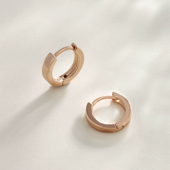 Wholesale Alloy Goldplated Geometric Hoop Earrings For Women Simple Design