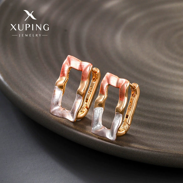 Wholesale Alloy Goldplated Geometric Square Earrings For Women
