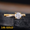 Wholesale Alloy Goldplated Inlaid Zircon Flower Ring For Women