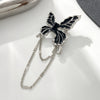 Wholesale Alloy Gothic Dark Animal Geometric Butterfly Tassel Dripping Oil Brooch For Women