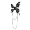 Wholesale Alloy Gothic Dark Animal Geometric Butterfly Tassel Dripping Oil Brooch For Women
