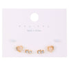 Wholesale Alloy Gothic Fashion Electroplated Geometric Butterfly Rhinestone Heart Earrings For Women