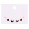 Wholesale Alloy Gothic Fashion Electroplated Geometric Butterfly Rhinestone Heart Earrings For Women