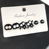 Wholesale Alloy Gothic Fashion Electroplated Geometric Butterfly Rhinestone Heart Earrings For Women