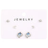 Wholesale Alloy Gothic Fashion Electroplated Geometric Butterfly Rhinestone Heart Earrings For Women