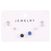 Wholesale Alloy Gothic Fashion Electroplated Geometric Butterfly Rhinestone Heart Earrings For Women