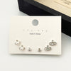 Wholesale Alloy Gothic Fashion Electroplated Geometric Butterfly Rhinestone Heart Earrings For Women