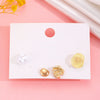 Wholesale Alloy Gothic Fashion Electroplated Geometric Butterfly Rhinestone Heart Earrings For Women