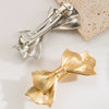Wholesale Alloy Hair Clip Geometric Bow Electroplating Women's Hair Accessories