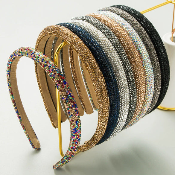 Wholesale Alloy Hair Hoop Women's Diamond Simple Geometric Headband Hair Accessories
