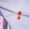 Wholesale Alloy Hairpin With Frosted Bow And Double Happiness Pattern Electroplated Baking Varnish For Women