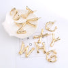 Wholesale Alloy Hairpin With Goldplated Letter And Plaid Pattern Popular Frog Clip Jewelry For Women