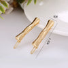 Wholesale Alloy Hairpin With Goldplated Letter And Plaid Pattern Popular Frog Clip Jewelry For Women