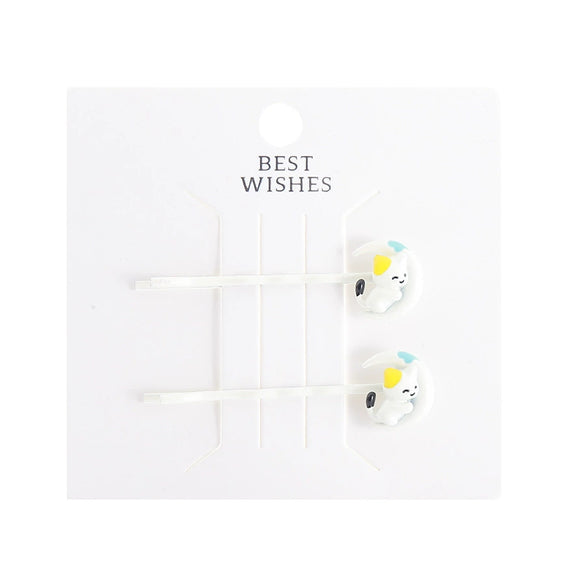 Wholesale Alloy Hairpin With New Moon And Cat Design Cartoon Style Set With Diamonds For Women