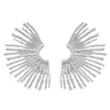 Wholesale Alloy Half Sunflower Women's Ear Jewelry With Electroplating And Vintage Metallic Style