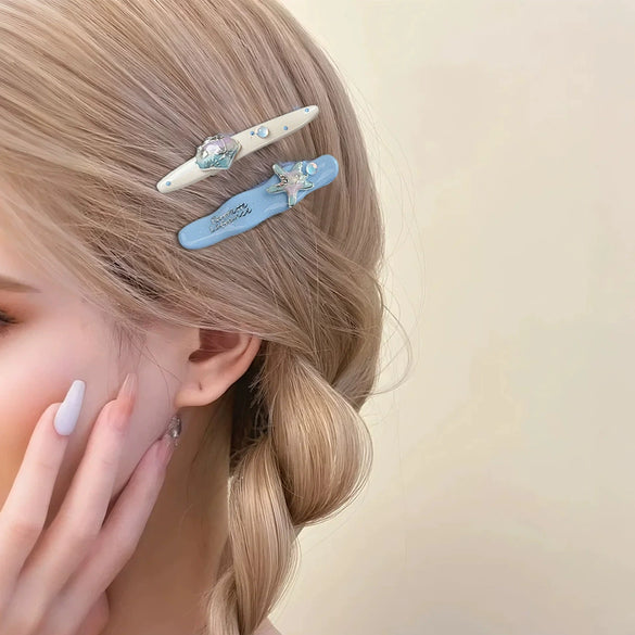 Wholesale Alloy Handmade Cute Flower Shape Hair Clip For Women