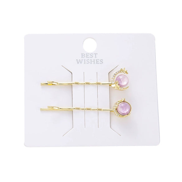 Wholesale Alloy Handmade Cute Galaxy Starry Sky Fantasy Forest Onepiece Hair Clip For Women
