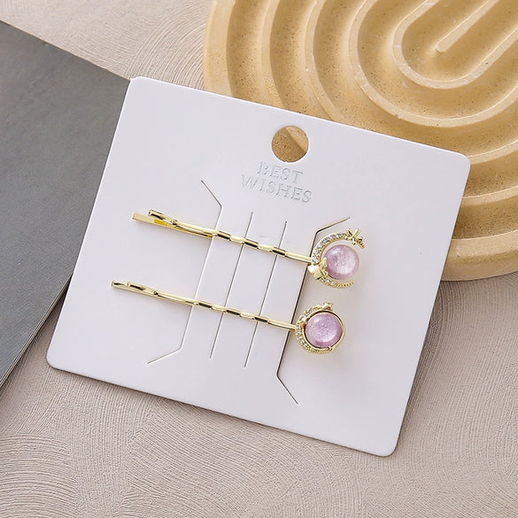 Wholesale Alloy Handmade Cute Galaxy Starry Sky Fantasy Forest Onepiece Hair Clip For Women