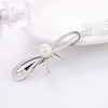 Wholesale Alloy Handmade Electroplated Women's Bow Side Clip Hairpin Hair Accessory