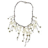 Wholesale Alloy Handmade Floral Multilayer Bohemian Style Women's Necklace With Snake Bone Chain